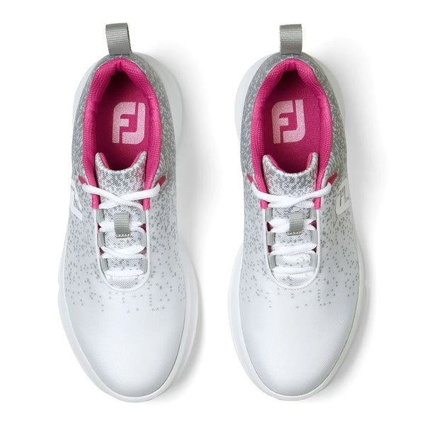 Footjoy Leisure Ladies Golf Shoes Silver Pink Pro Golf Ireland