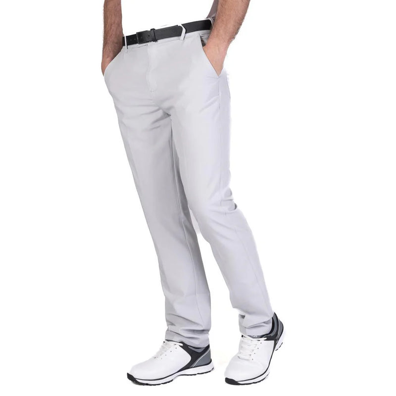 Island Green Tour Stretch Tapered Trousers Light Grey