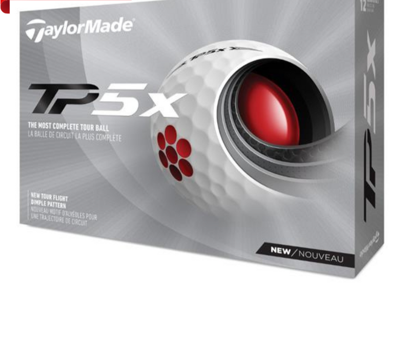 TaylorMade 2021 TP5x Golf Balls Dozen White