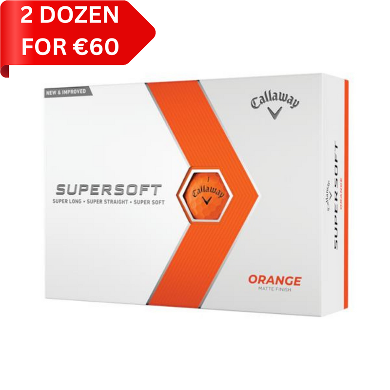 Callaway Supersoft 23 Matte Golf Balls Dozen Orange