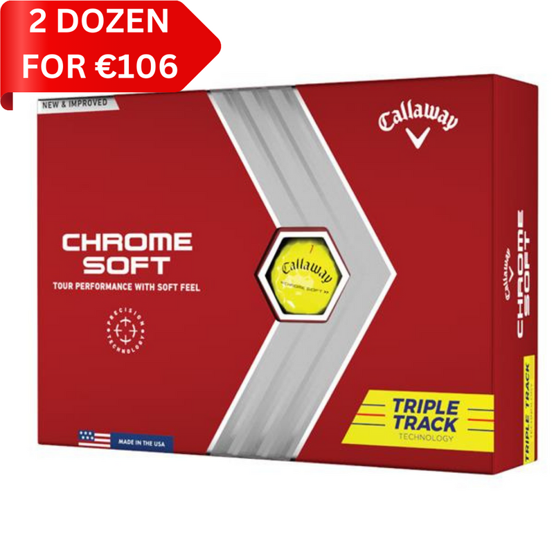 Callaway Chrome Soft Triple Track Balls Yellow