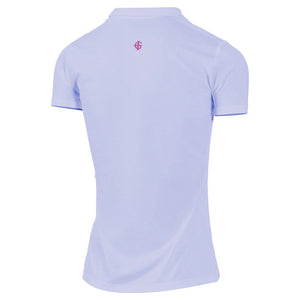 Island Green Mandarin Collar UV Protection Polo Shirt  Purple