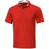 Mizuno Golf Crested Polo Shirt RED