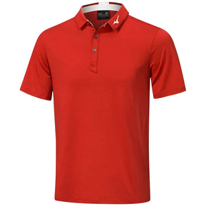 Mizuno Golf Crested Polo Shirt RED