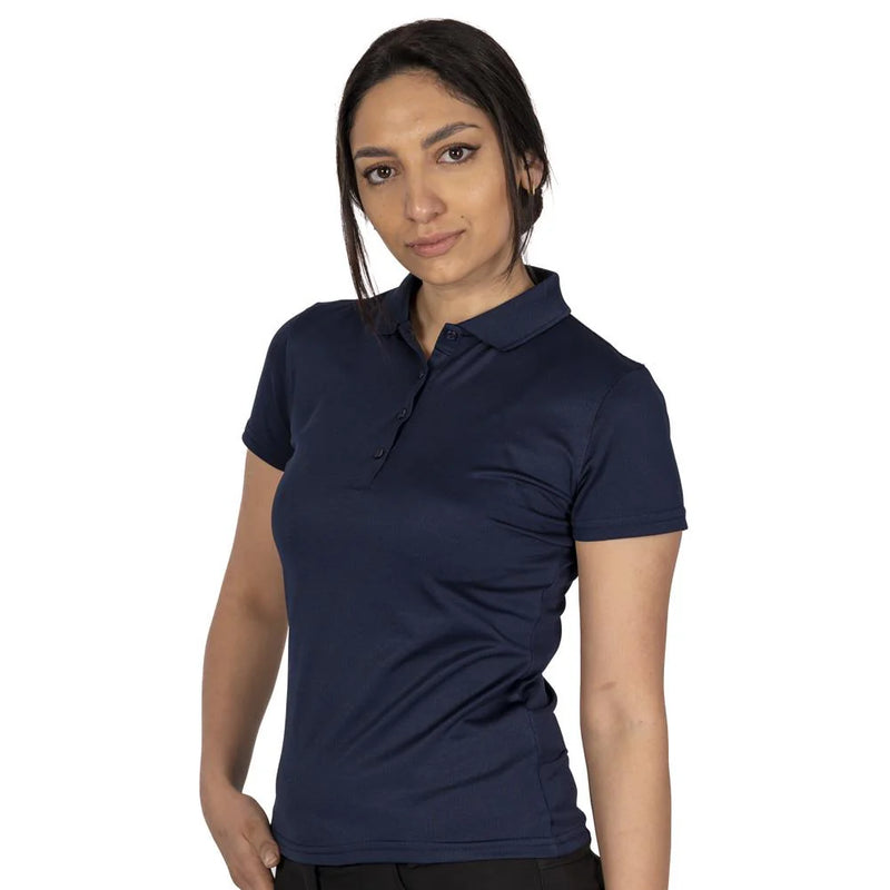 Island Green Classic Micro-pique Polo Shirt Navy Blue