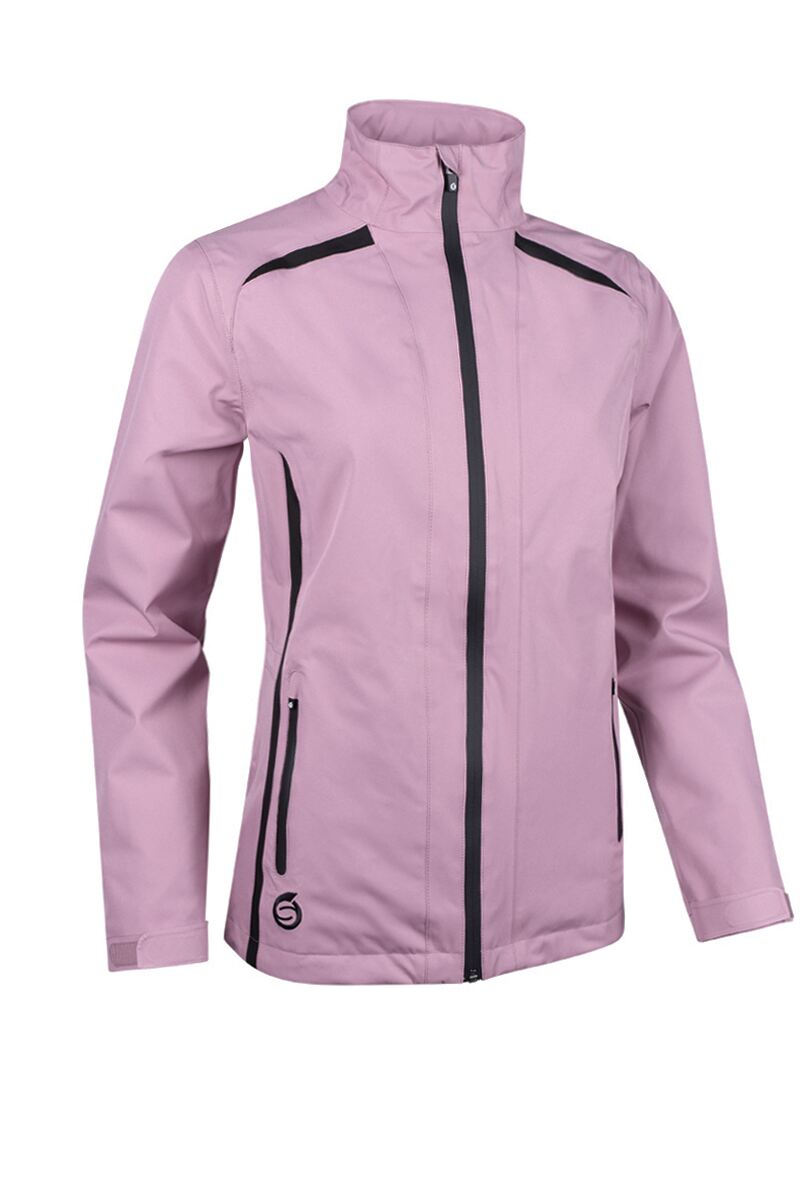 Sunderland Ladies Killy Waterproof Jacket Pink Haze - Black