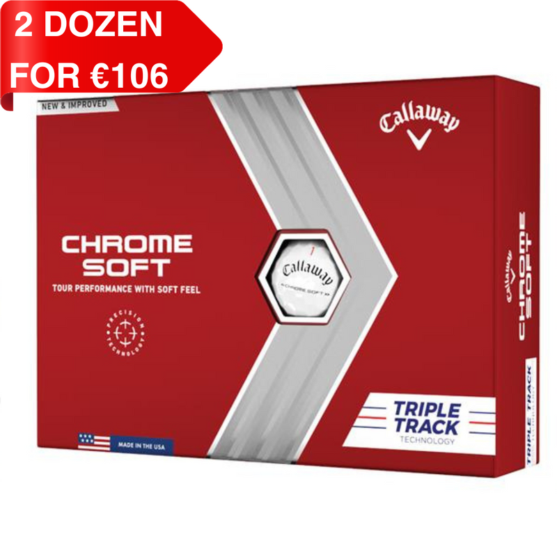 Callaway Chrome Soft Triple Track 22  Golf Balls White