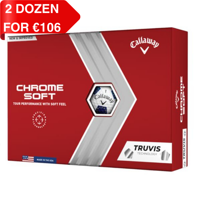 Callaway Chrome Soft Truvis Dozen Golf Ball Dozen Europe Ryder cup