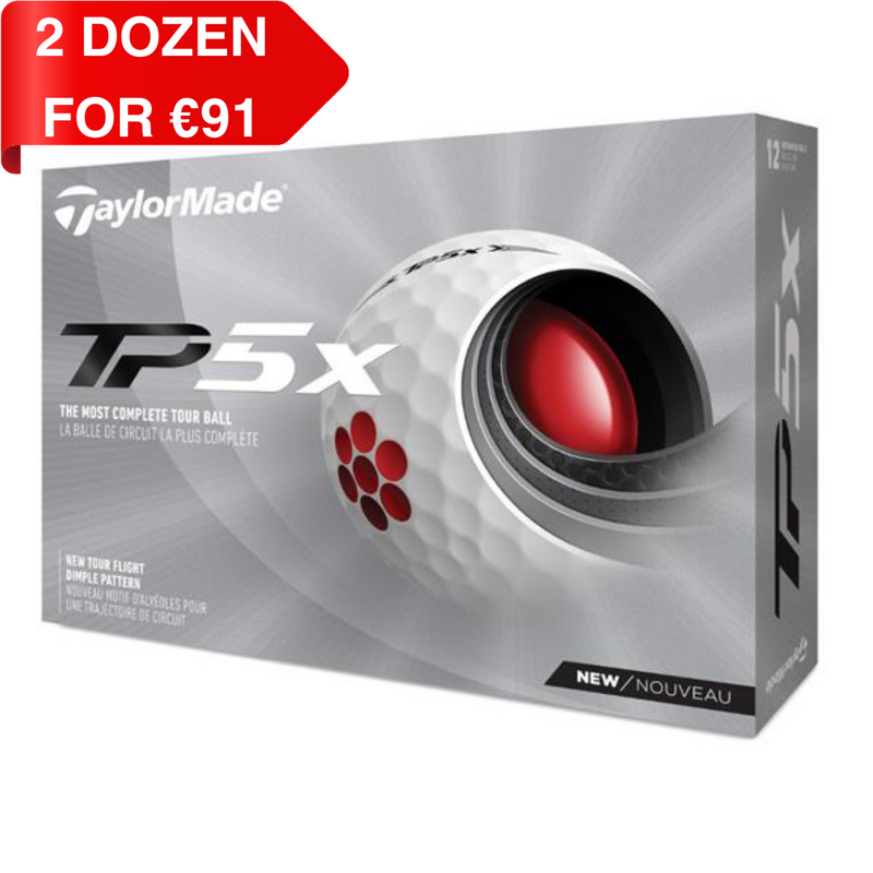 TaylorMade 2021 TP5x Golf Balls Dozen White