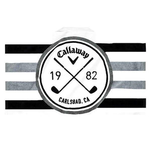 Callaway Tour Towel White - Black - Charcoal