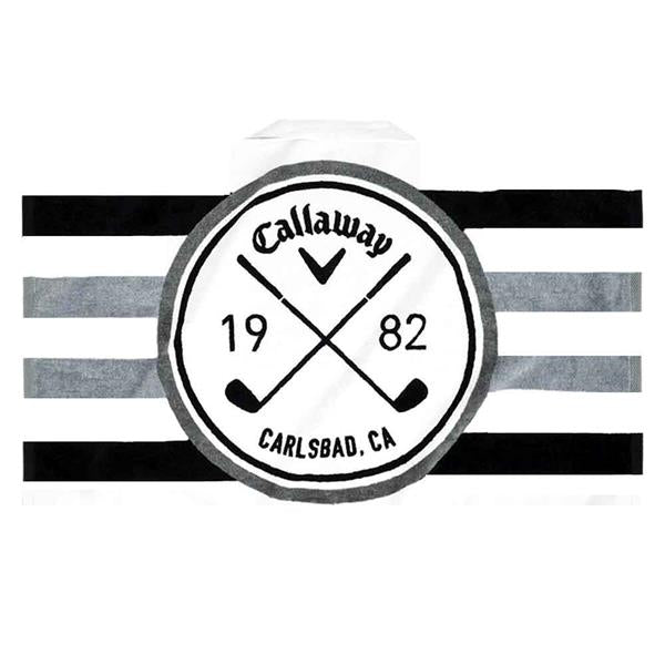 Callaway Tour Towel White - Black - Charcoal