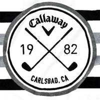 Callaway Tour Towel White - Black - Charcoal