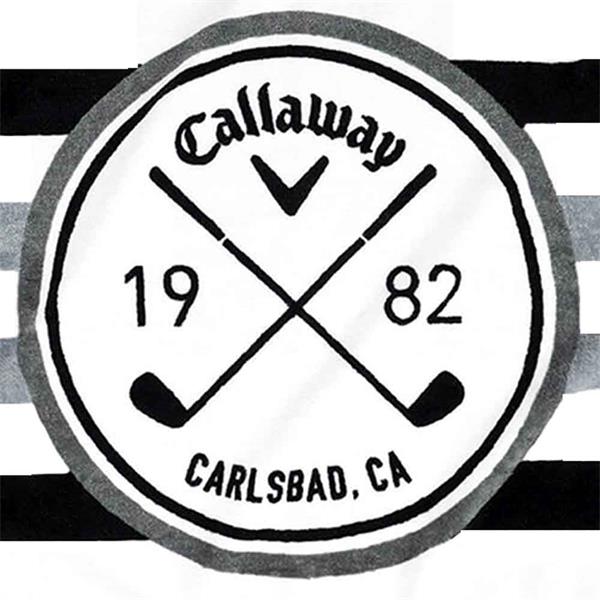Callaway Tour Towel White - Black - Charcoal