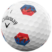 Callaway Chrome Tour Blu/Red TruTrack Balls Dozen White 24