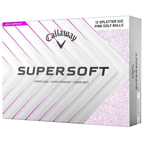 Callaway Supersoft Splatter Balls Dozen Pink