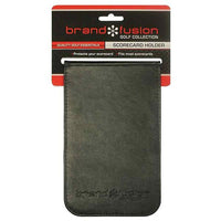 Golfers Club Collection Leatherette Scorecard Holder Black