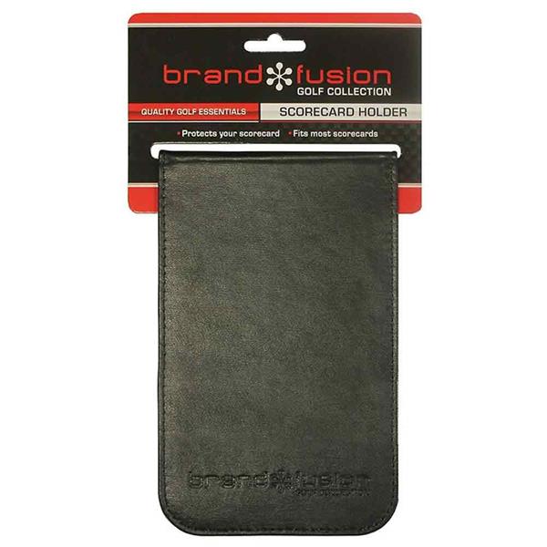 Golfers Club Collection Leatherette Scorecard Holder Black