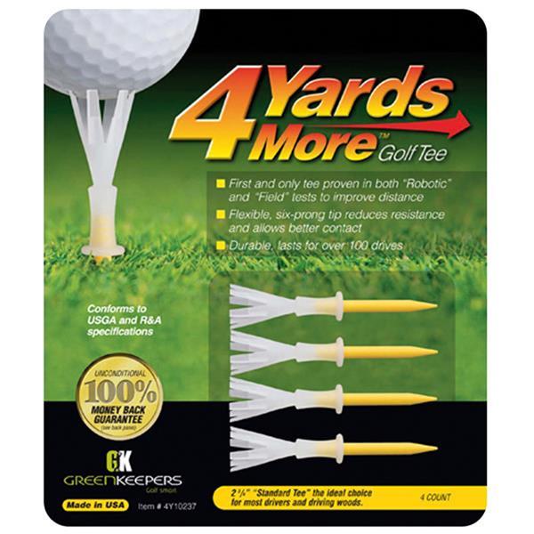 CLUB 4 Tees 4 Yards More 2 3/4 Inch 4-Pack . ONE (TE4YDS)