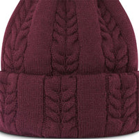 FootJoy FJ Cable Knit Bobble Fig Pink