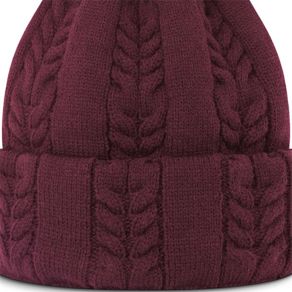 FootJoy FJ Cable Knit Bobble Fig Pink