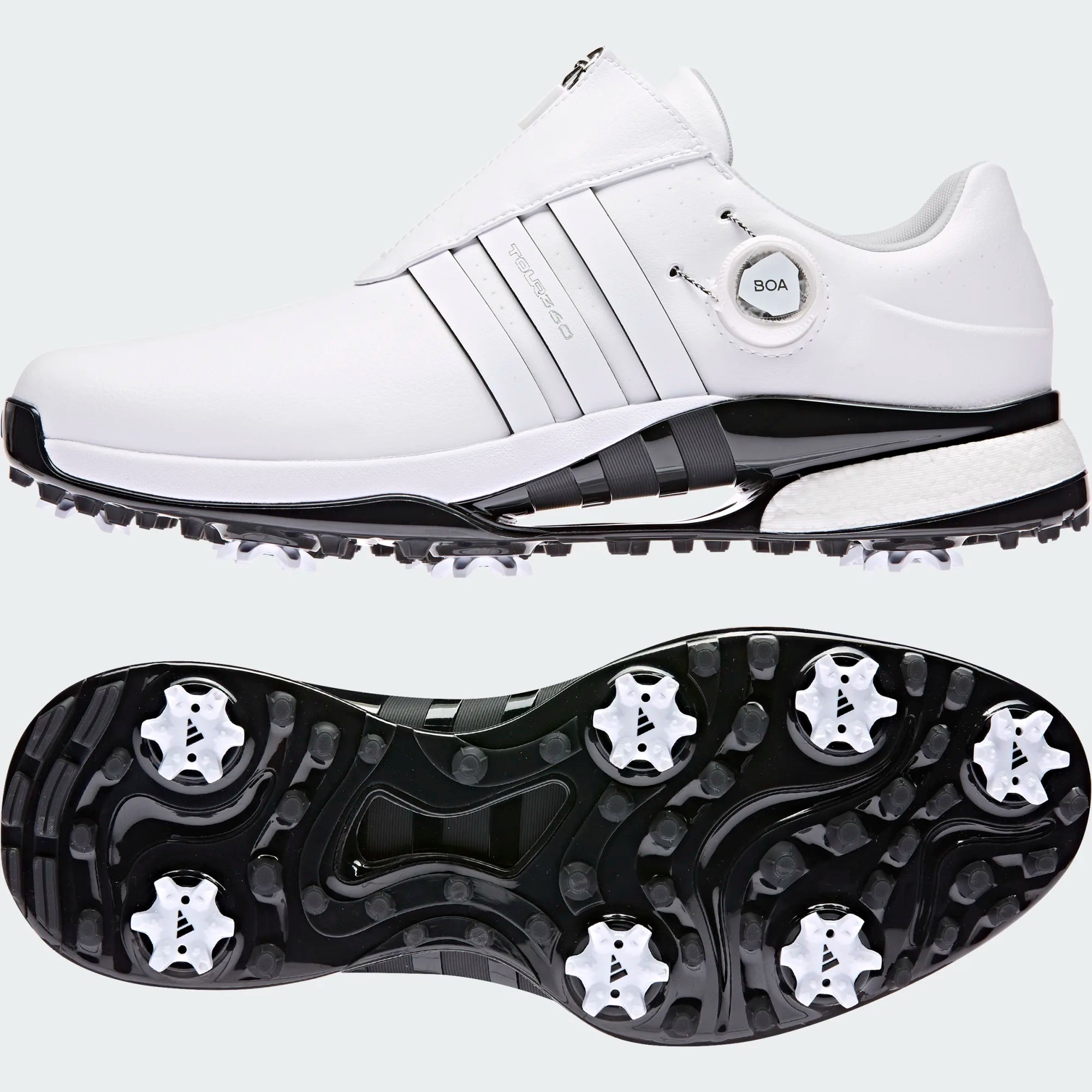 adidas Gents Tour360 BOA 24 Shoes Ftwr White Core Black Pro Golf Ireland