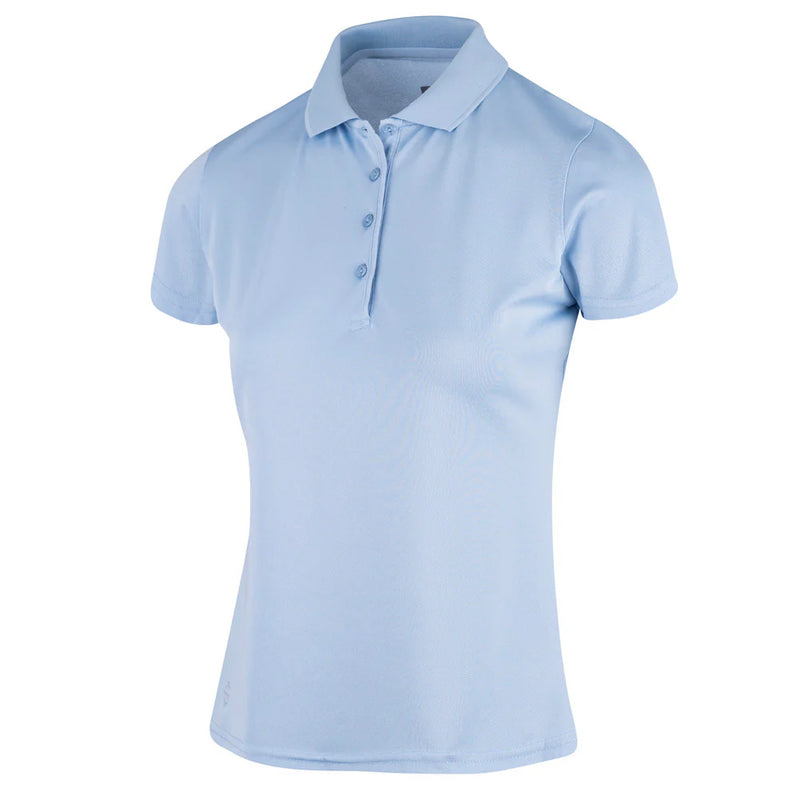 Island Green Classic Micro-pique Polo Shirt Cerulean Blue