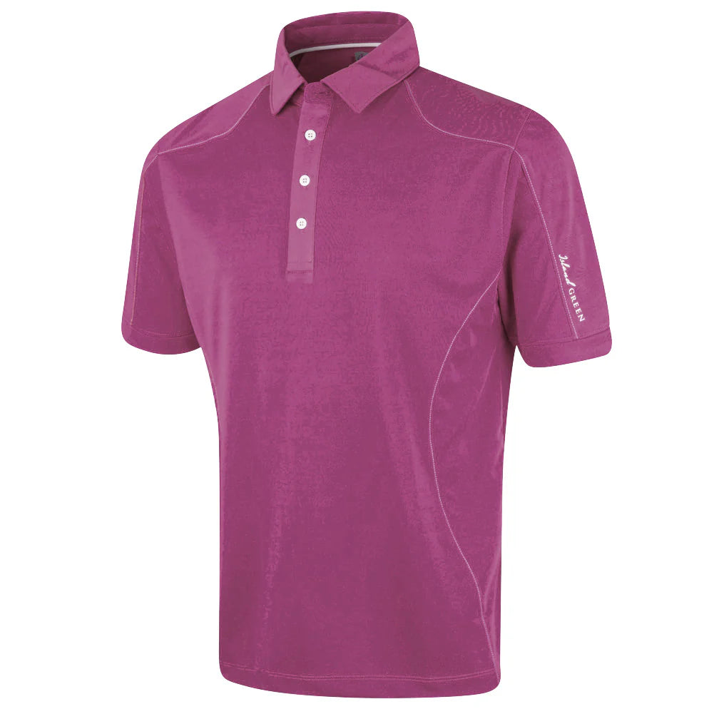 ISLAND GREEN MENS GOLF POLO SHIRT Mulberry Blue – Pro Golf Ireland
