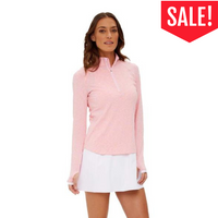 Zero Restriction Ladies Shae Zip Mock Charm (668)