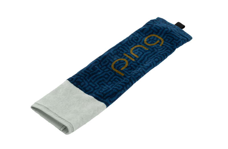 Ping Ladies Trifold Towel Navy/Gold