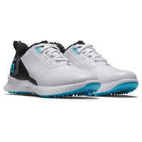 FootJoy Fuel Junior Shoes White - Black - Blue