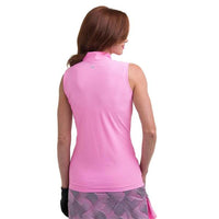 EPNY Ladies Zip Mock Top Rosebud Multi