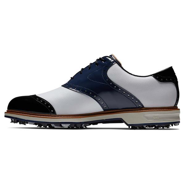 FootJoy Gents Premiere Series Wilcox Shoes White - Navy - Black