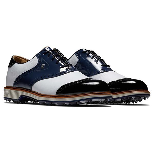FootJoy Gents Premiere Series Wilcox Shoes White - Navy - Black