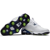 FootJoy Gents Tour Alpha Shoes White - Navy - Lime 55536 (Medium  Fit)