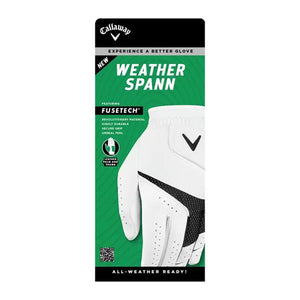 Callaway Gents Weather Spann Glove Right Hand White