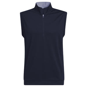 adidas Gents Elevated ¼ Zip Pullover Vest Collegiate Navy