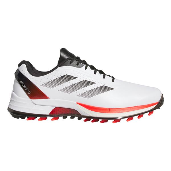 adidas Gents Adizero ZG Spikeless Golf Shoes White - Lucid Red - Core Black