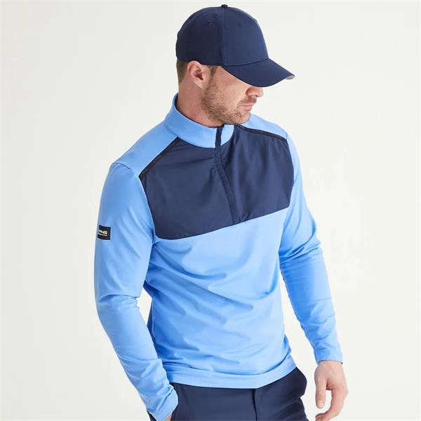 Ping Gents Keeton 1/2 Zip Midlayer Top Cornflower Blue - Navy