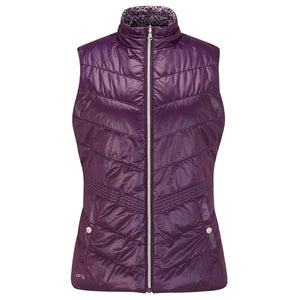 Ping Ladies Lola Reversible Vest Purple Plum Multi