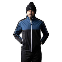 Sunderland Gents Matterhorn Chest & Sleeve Panel Waterproof Jacket Black - Airforce - White