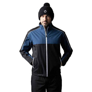 Sunderland Gents Matterhorn Chest & Sleeve Panel Waterproof Jacket Black - Airforce - White