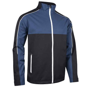 Sunderland Gents Matterhorn Chest & Sleeve Panel Waterproof Jacket Black - Airforce - White