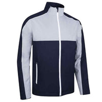 Sunderland Gents Matterhorn Chest & Sleeve Panel Waterproof Jacket Navy - Silver - White