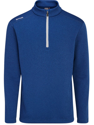 Ping Ramsey Men's Half Zip Ribbed Fleece - Inky Marl