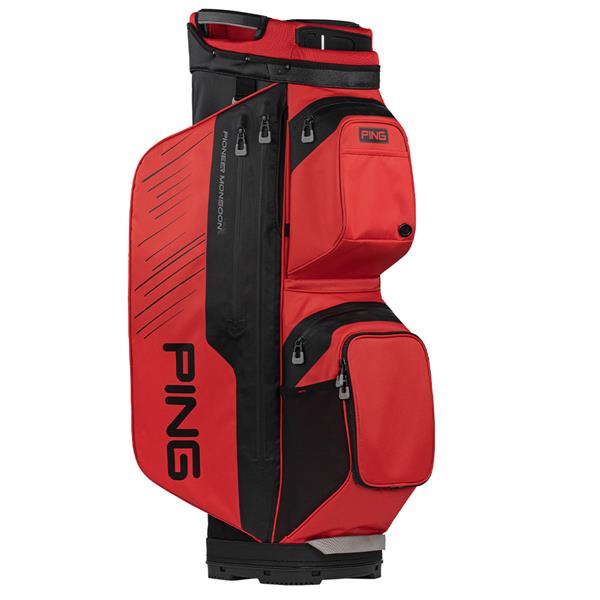 Ping Pioneer Monsoon 231 Cart Bag Red - Black