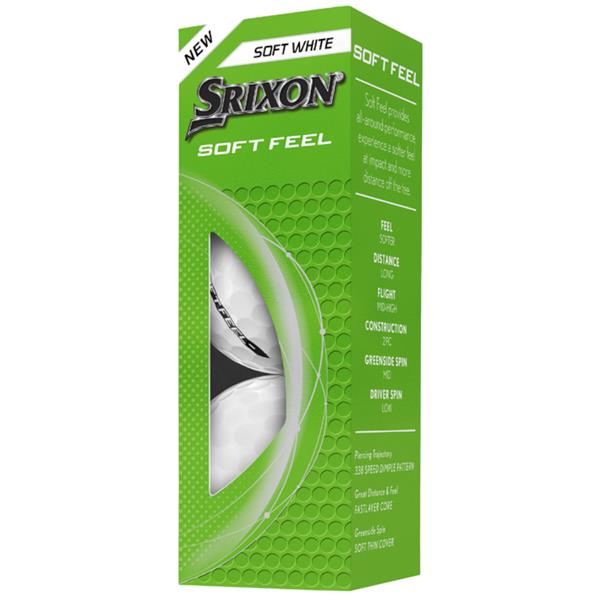 Srixon Soft Feel Golf Balls Dozen White 25