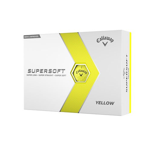 Callaway Supersoft 23 Golf Balls Dozen Yellow
