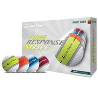 TaylorMade Tour Response Stripe Golf Ball Dozen Multicolour