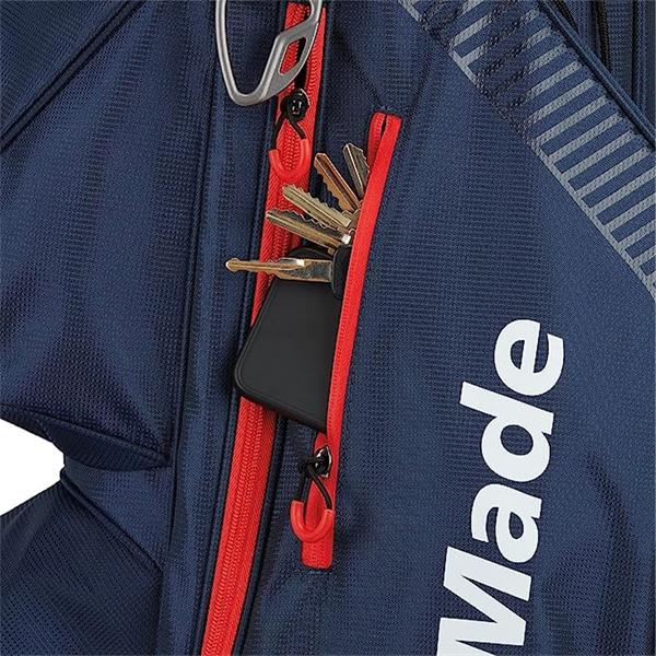 TaylorMade Pro Cart Bag Navy - Red