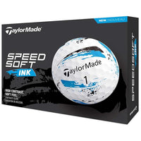 TaylorMade Speedsoft Ink Golf Balls Dozen Blue